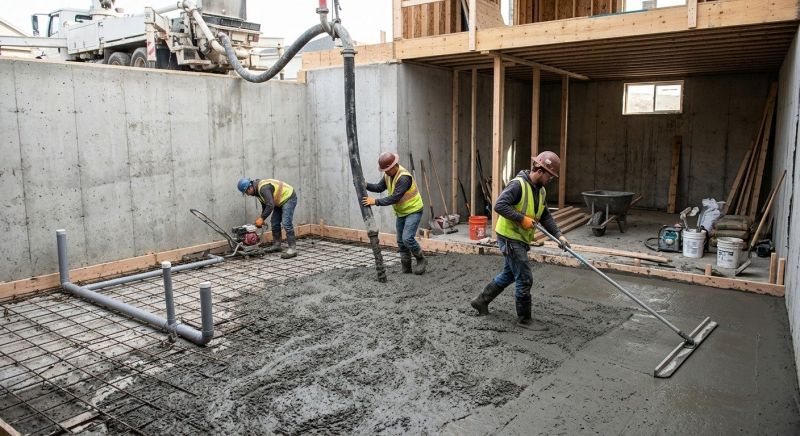 Basement Concrete Installation in Eaton Rapids, MI