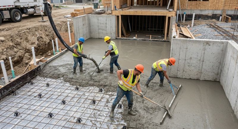 Basement Concrete Installation in Laingsburg, MI
