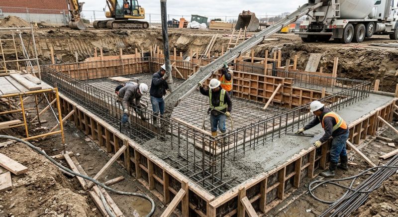 Basement Concrete Installation in Laingsburg, MI