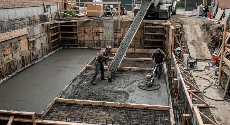 Basement Concrete Installation in Lansing, MI