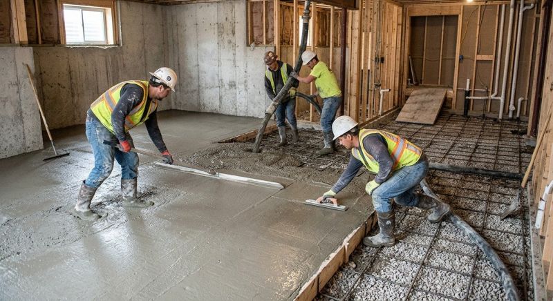 Basement Concrete Installation in East Lansing, MI