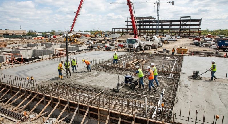 Commercial Slab Construction in Ingham County, MI