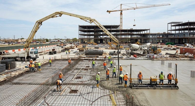 Commercial Slab Construction in Okemos, MI