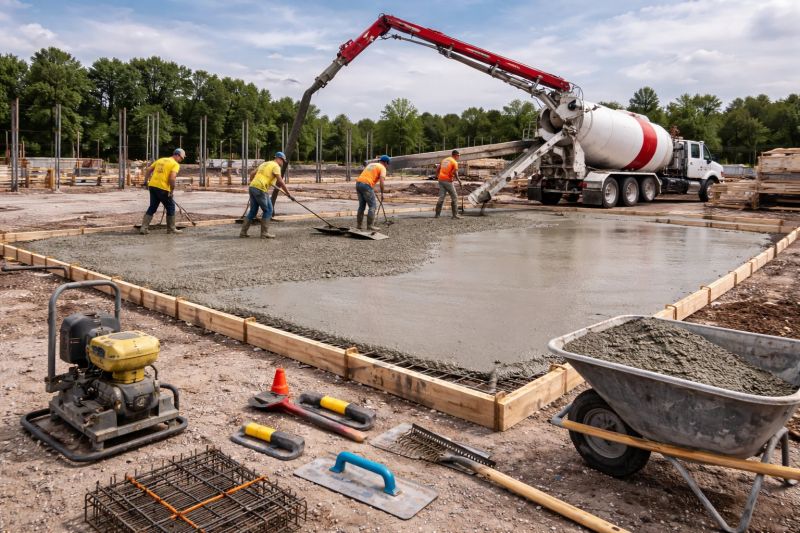 Commercial Slab Installation in Charlotte, MI