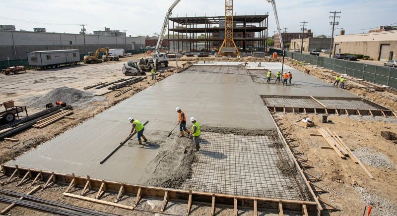 Commercial Slab Installation in Fowler, MI