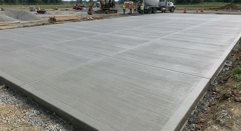 Commercial Slab Installation in Owosso, MI