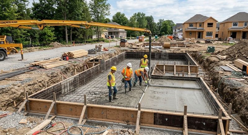 Concrete Foundation Installation in Laingsburg, MI