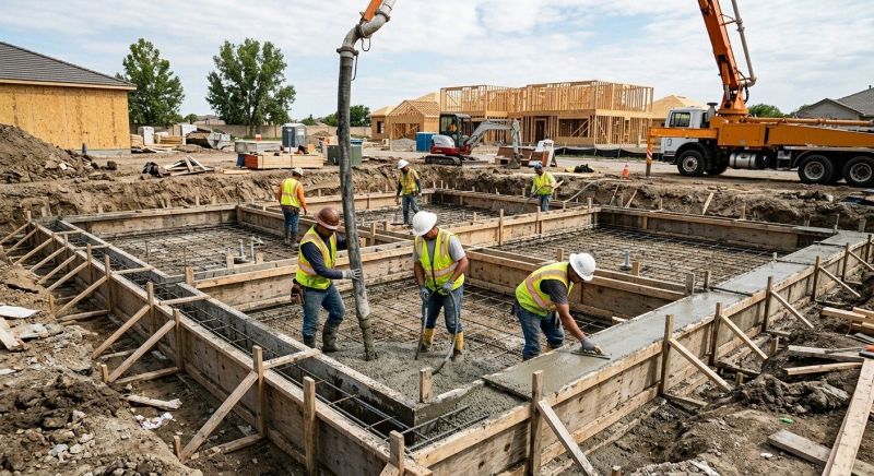 Concrete Foundation Installation in East Lansing, MI