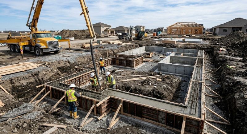 Concrete Foundation Installation in Owosso, MI