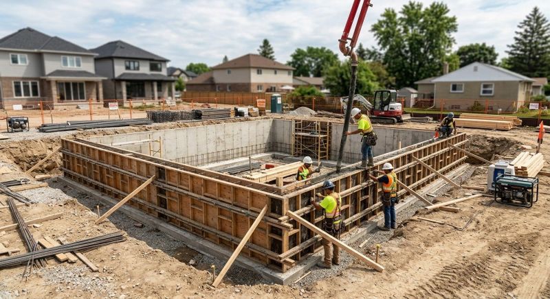 Foundation Construction in Grand Ledge, MI