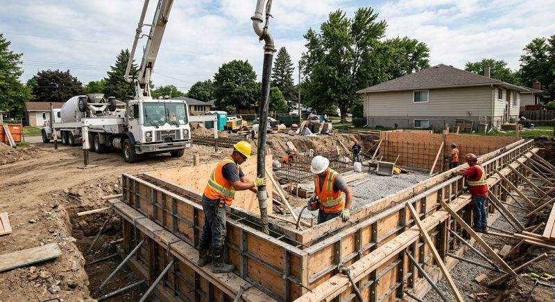Foundation Wall Pouring in Fowler, MI