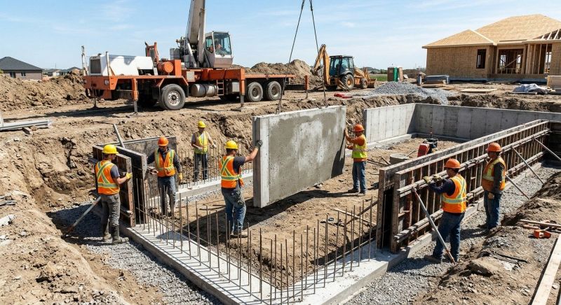 Foundation Wall Pouring in Owosso, MI