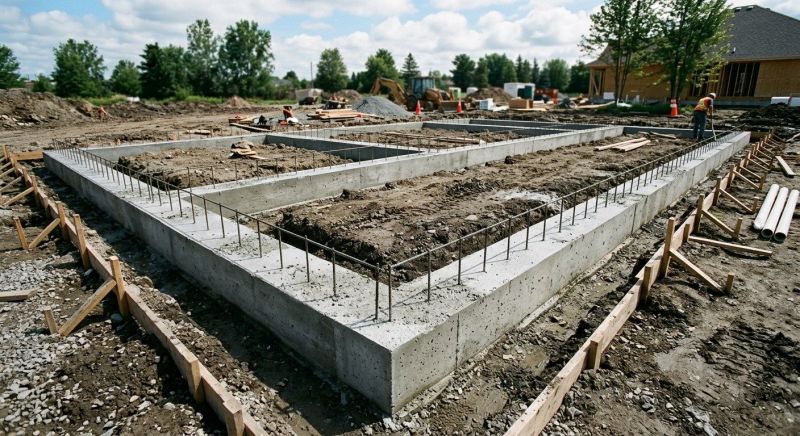 House Footing Construction in East Lansing, MI